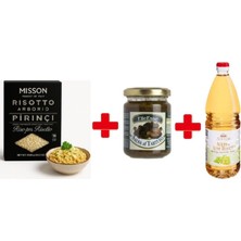 Rısotto Paketi - Misson Risotto Arborio Pirinci - Elle Esse Siyah Trüf Ezmesi - Acetum Beyaz Şarap Sirkesi