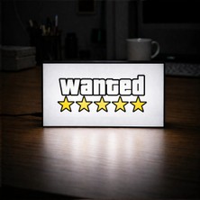 Gişe Arts Masa Lambası - Wanted Logo Adaptörlü Dekoratif & Hediyelik Lamba