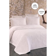 Evien Home %100 Pamuk Çift Kişilik Yatak Örtüsü Pike Takımı Astori 230X240 cm Yumuşak