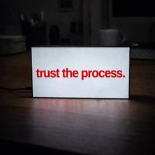 Gişe Arts Masa Lambası - Trust The Process Adaptörlü Dekoratif & Hediyelik Lamba
