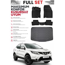 Ko Kaliteoto Nissan Qashqai 2016 Model Alt Bagaj Havuzu Paspas Set Premium Set