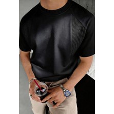 Genius Store  erkek Tişört Basic Bisiklet Yaka Tişört Rahat Kesim Dökümlü Günlük Spor Tshirt GARNİ-5050