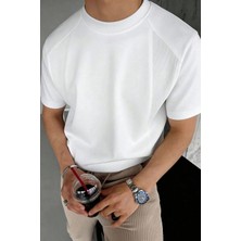 Genius Store  erkek Tişört Basic Bisiklet Yaka Tişört Rahat Kesim Dökümlü Günlük Spor Tshirt GARNİ-5050