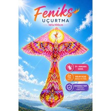 Yıldırım Oyuncak Feniks Uçurtma 165X100CM – Büyük Boy Renkli Tasarım, Kolay Uçuş, 50 Metre Ip + Makara Dahil Çocuk Uçurtması