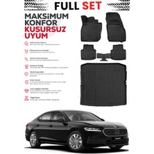 Ko Kaliteoto Skoda Superb 2026 Model Bagaj Havuzu Paspas Set Premium Set