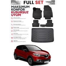 Ko Kaliteoto Renault Captur 2013 Model Bagaj Havuzu Paspas Set Premium Set