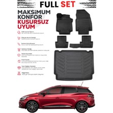 Ko Kaliteoto Renault Clio 4 Spourttourer 2017 Model Bagaj Havuzu Paspas Set Premium Set