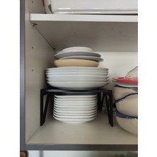 Print Zone Dolap Içi Düzenleyici Ekstra Raf - Dar Alanlar Için Tabak ve Fincan Organizeri