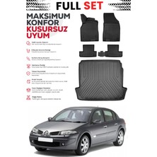 Ko Kaliteoto Renault Megane 2 Sedan 2003 Model Bagaj Havuzu Paspas Set Premium Set