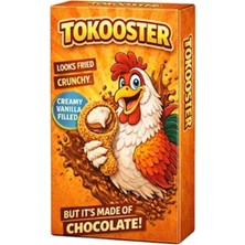 Tokoo Tavuk Budu Görünümlü Beyaz Çikolata ve Kadayıf Kaplanmış Vanilyalı Krema Dolgulu Sütlü Çikolata 60 gr
