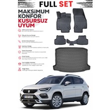 Ko Kaliteoto Seat Ateca 2025 Model Bagaj Havuzu Paspas Set Premium Set