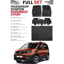 Ko Kaliteoto Peugeot Rifter 2026 Model Seperatör Sökülmüş Bagaj Havuzu Paspas Set Premium Set