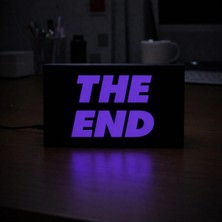 Gişe Arts Masa Lambası - The End Adaptörlü Dekoratif & Hediyelik Lamba
