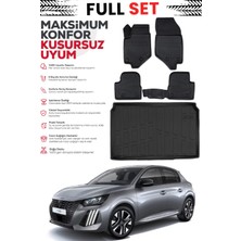 Ko Kaliteoto Peugeot 208 Benzin/dizel 2024 Model Bagaj Havuzu Paspas Set Premium Set
