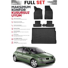 Ko Kaliteoto Renault Megane 2 Hatchback 2007 Model Bagaj Havuzu Paspas Set Premium Set