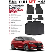 Ko Kaliteoto Skoda Fabia 2026 Model Bagaj Havuzu Paspas Set Premium Set