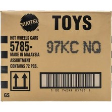 Hot Wheels 2026 C Case 72'li Kapalı Koli Fabrika Bantlı Koleksiyon Kutusu