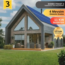 Urla Solar Urlasolar Konfor Paket 11KW Tam Sinüs Akıllı Inverter Kapasite Artırılabilir Güneş Enerji Paketi