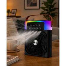 GIGA Işıklı Fan 5005 Siyah