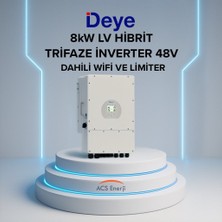 Deye 8kw Hibrit Trifaze Inverter Lv