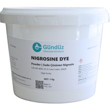 Gündüz Kimya Nigrosine Dye Solvent Black 5  | Nigrosin Toz Boya Suda Çözünen | Cas: 8005-03-6 | 1 kg