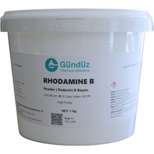 Gündüz Kimya Rhodamine B | Rodamin B Toz | Cas: 81-88-9 | 1 kg