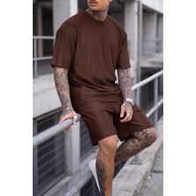 Oksit Ches Ottoman Oversize Erkek Şort Tshirt Takım