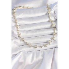 Youday Accessories Pirinç Gold Renk Zirkon Taşlı Damla Model Vıp Seri Exclusive Kadın Kolye