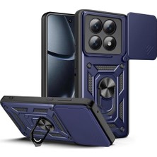 Coolacs Xiaomi Poco M8 5g ile Uyumlu Kılıf Magnetik Standlı Kamera Korumalı Sürgülü Kapak