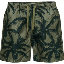 Jack & Jones Only & Sons Onsprınt Erkek Deniz Şortu Desenli Rahat Yazlık Regular Fit