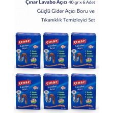 Bezos Çınar Lavabo Açıcı 40 gr x 6 Adet – Güçlü Gider Açıcı Boru ve Tıkanıklık Temizleyici Set