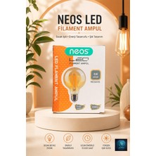 Mavi Concept LED Filament Rustik Armut Ampul 4W 2500K Sıcak Işık Uzun Ömürlü (15.000 Saat)