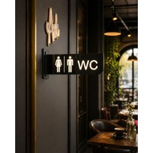Bay-Bayan Wc Yan Monte Yönlendirme Levhası