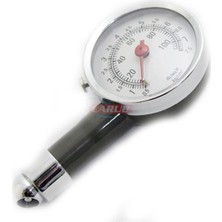 Carub Lastik Hava Ölçer Metal Gövde Ibreli Analog (1 Ad )