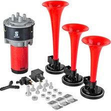 Seger Cosmotex Korna Kompresörlü Üç Plastik Borulu 12V Kirmizi