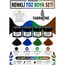 Fabrikone 4'lü Set Premium Parafin Soya Wax Toz Mum Boyası Hobi Seti - 5 cc (Siyah, Mavi, Yeşil, Kahverengi) BKFAB4SMYKH5G