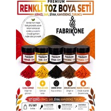 Fabrikone 5'li Set Premium Parafin Soya Wax Toz Mum Boyası Hobi Seti - 5 cc (Kırmızı, Sarı, Siyah, Kahverengi, Turuncu) BKFAB5KSRSKHT5G