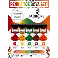 Fabrikone 5'li Set Premium Parafin Soya Wax Toz Mum Boyası Hobi Seti - 5 cc (Kırmızı, Sarı, Yeşil, Kahverengi, Turuncu) BKFAB5KSRYKHT5G