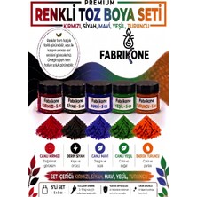 Fabrikone 5'li Set Premium Parafin Soya Wax Toz Mum Boyası Hobi Seti - 5 cc (Kırmızı, Siyah, Mavi, Yeşil, Turuncu) BKFAB5KSMYT5G