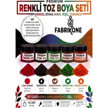Fabrikone 5'li Set Premium Parafin Soya Wax Toz Mum Boyası Hobi Seti - 5 cc (Kırmızı, Siyah, Yeşil, Kahverengi, Turuncu) BKFAB5KSYKHT5G