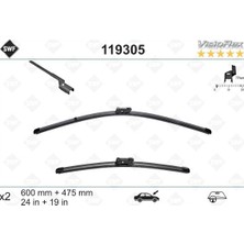 Valeo Cosmotex Silecek Süpürgesi Ön Üstten Basmali Golf5-Golf6-Jetta-Passat-Caddy-Yeti 600 x 475 mm