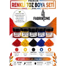 Fabrikone 5'li Set Premium Parafin Soya Wax Toz Mum Boyası Hobi Seti - 5 cc (Kırmızı, Sarı, Siyah, Mavi, Turuncu) BKFAB5KSRSMT5G