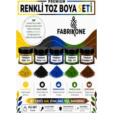 Fabrikone 5'li Set Premium Parafin Soya Wax Toz Mum Boyası Hobi Seti - 5 cc (Sarı, Siyah, Mavi, Yeşil, Kahverengi) BKFAB5SRSMYKH5G