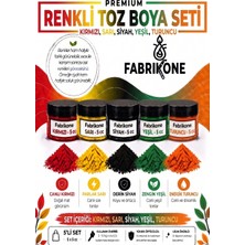 Fabrikone 5'li Set Premium Parafin Soya Wax Toz Mum Boyası Hobi Seti - 5 cc (Kırmızı, Sarı, Siyah, Yeşil, Turuncu) BKFAB5KSRSYT5G