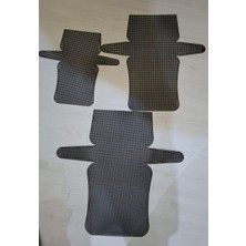 Renkli İlmekler Plastik Çanta Kanvas (Büyük Boy Portföy Kanvas ) Siyah 25X50