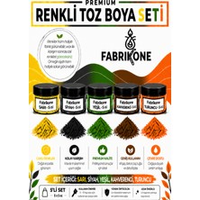 Fabrikone 5'li Set Premium Parafin Soya Wax Toz Mum Boyası Hobi Seti - 5 cc (Sarı, Siyah, Yeşil, Kahverengi, Turuncu) BKFAB5SRSYKHT5G