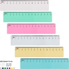 Ark 15 cm Plastik Cetvel