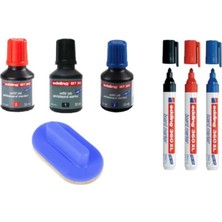 Özbience 3’lü Doldurulabilir Tahta Kalemi ve Silgi Seti, Renkli ve Kullanışlı