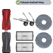 robotyedek Roborock Saros 20 Uyumlu Fırça Hepa Filtre Mop Seti-7 Parça