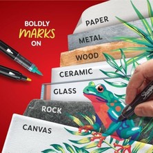 Özbience Akrilik Işaretleyici, Yuvarlak Uç, Mavi, Profesyonel ve Dayanıklı